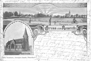 Ansichtskarte von Reusrath 1909