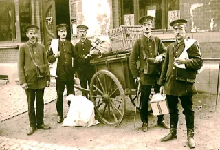 Postbetrieb in Landwehr um 1910