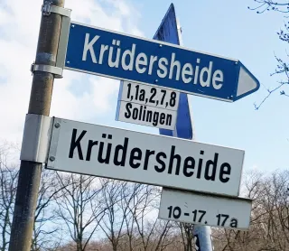 2020 Krüderheide Straßenschild