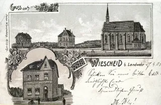 1905 Ansichtskarte aus Wiescheid bei Landwehr