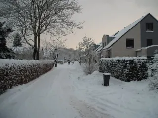 Iltisweg in Reusrath im Schnee