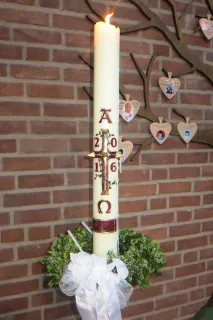 Osterkerze in St.Martin