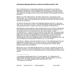 Arbeitsbeschaffungsmaßnahmen während der Märzrevolution 1848